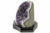Amethyst Cluster With Wood Base - Uruguay #225960-2
